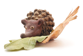 Hedgehog with cone.