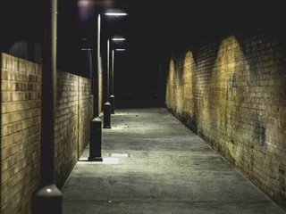 Wall murals Narrow Alley Alley Nights