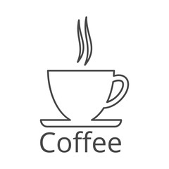 Line Coffee cup icon