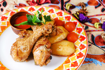 chicken with potatoes