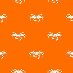 Fototapeta premium Crab seafood pattern seamless
