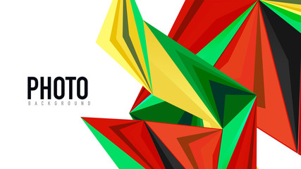 Modern triangle presentation template