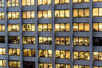 Empty Office in The Evening