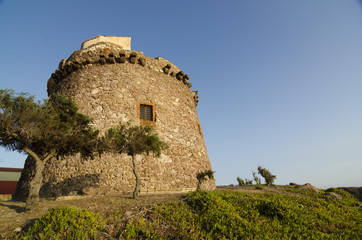 Torre spagnola di Portoscuso sud Sardegna