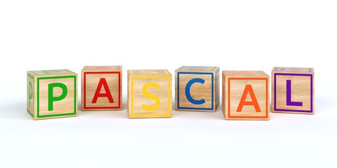 Name Pascal bunte Würfel