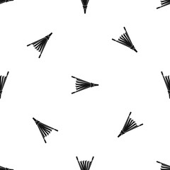 Fire bellows pattern seamless black