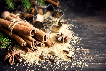 Türaufkleber Christmas spices © mizina