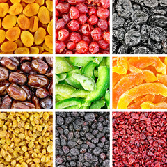 Fruits and berries dried