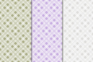 Geometric background. Abstract seamless wallpaper. Colored set