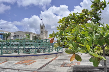 Parliament Buidling, Bridgetown, Barbados - obrazy, fototapety, plakaty