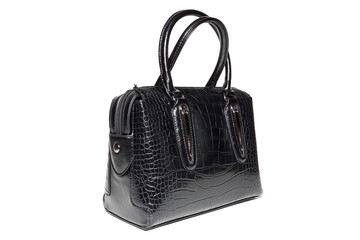 women's leather handbag in black