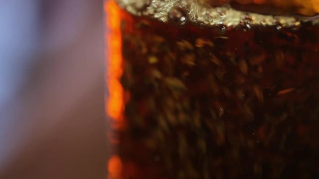 Brewing tea in a jug - Tea leaves floating in tea decoction