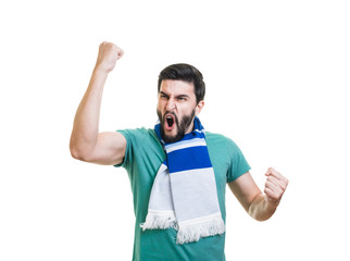 Bearded football fan