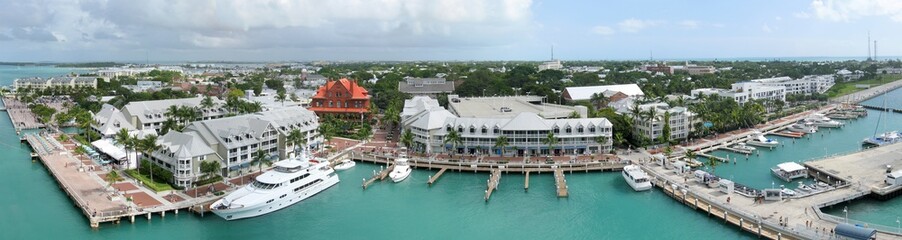 Aerial panorama of Key West, Florida