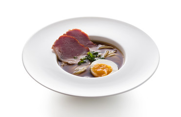 Asian food, noodle soup