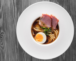 Asian food, noodle soup