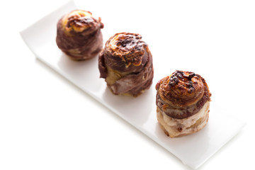 potato wrapped in bacon baked