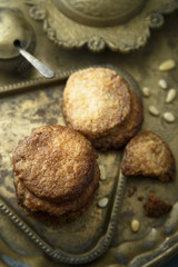 Cookies with pine nuts and rose water