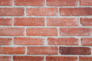 Red brick wall for loft interior desing