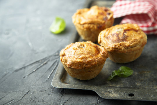 Homemade Meat Pies With White Wine Jelly