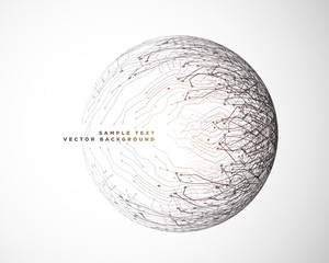 futuristic technology network lines abstract background