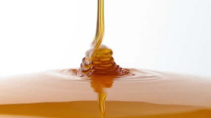 Syrup Pouring Closeup