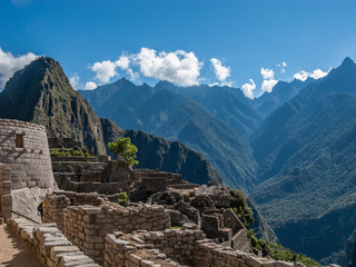 Machu Picchu citadel under the sun