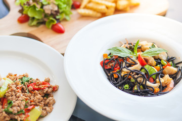 Lunch time menu