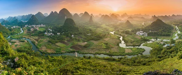 Abwaschbare Fototapete Guilin Berge in Guilin - China