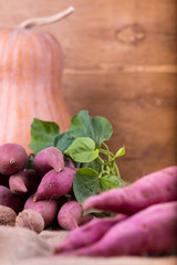 fresh sweet potatoes
