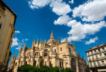 Fototapeta na wymiar Cathedral of Segovia, Spain
