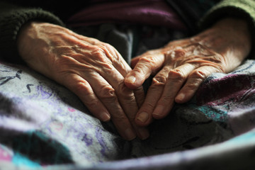 Old woman's hands