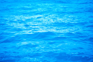 blue sea texture background soft and selective focus