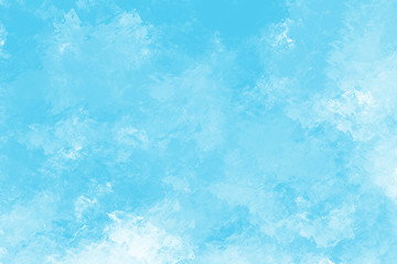 Obraz premium Blue watercolor background. Digital painting.