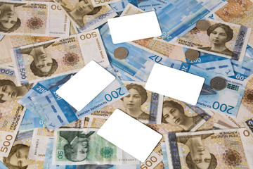 Krone Banknotes. Norwegian Krone Currency