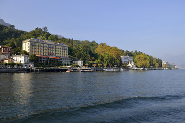 Fototapeta premium Lombardy, Lake Como, Tremezzo; the GH Tremezzo.