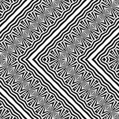 Design seamless monochrome zigzag pattern