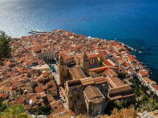 Beautiful view of Cefalu, Sicily. Italy.