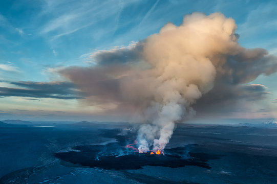 Volcanic eruption in Iceland