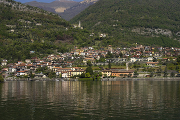 Fototapeta na wymiar .Lombardy; Lake Como, Sala Comcina.
