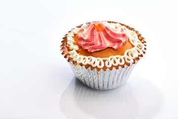 cup cake isolated on white