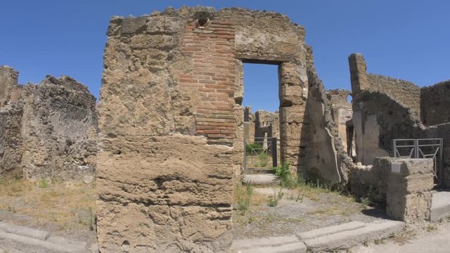 The ruins of Pompeii. Museum under the open sky.