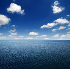 Fototapeta premium Blue sea water surface