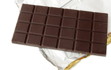 chocolate  isolated on white background