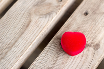 box for a ring in the shape of a heart