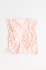 Obraz premium Pink crumpled paper texture