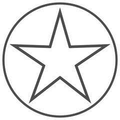 Isolated yellow star icon, ranking mark