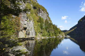 Avalanche Lake in the Adirondack Mountains of New York