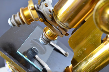 Vintage Brass Microscope

