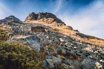 Obraz premium Mountain alpine landscape in Caucasus